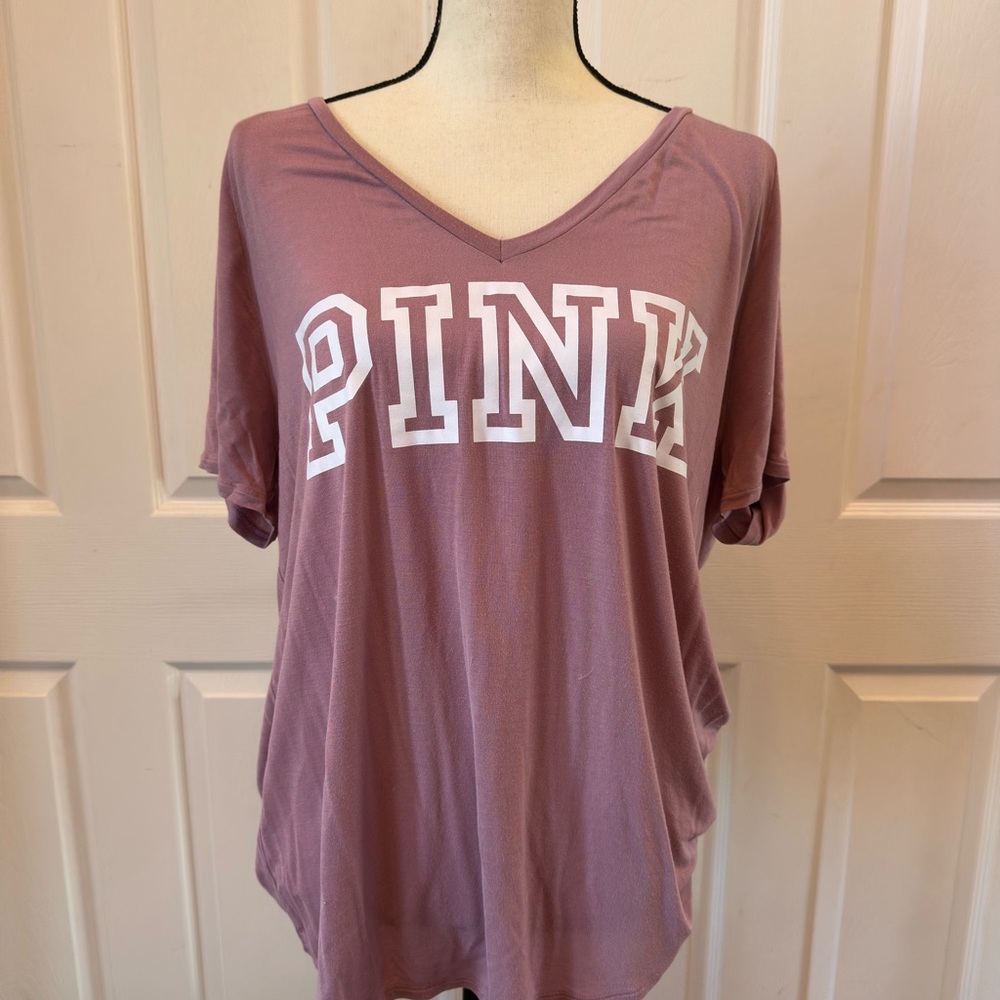 PINK Victoria's Secret Mauve Short Sleeve Tee